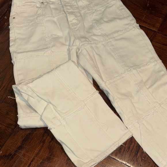 PACSUN Cream Colored Patchwork Dad Jean - Picture 8 of 13